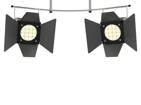 Two stage spotlights looking to the viewer — Stock Photo, Image