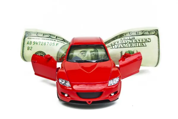 Автомобіль і гроші — стокове фото