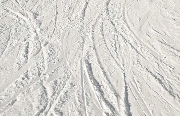 Ski-tracks Rechtenvrije Stockafbeeldingen