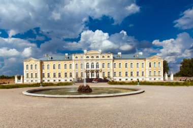 Rundale palace in Latvia clipart