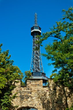 Eiffel tower in Prague clipart