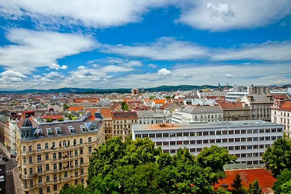 Bécs kilátás a tetőről — Stock Fotó