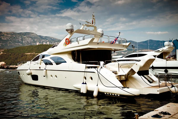 stock image White luxury yacht