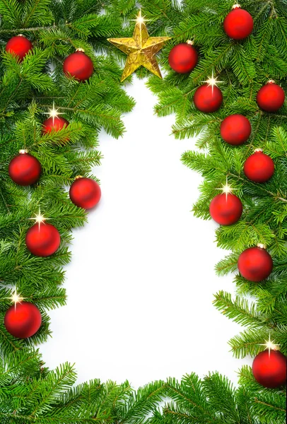 Yaratıcı Noel ağacı kenarlık — Stockfoto