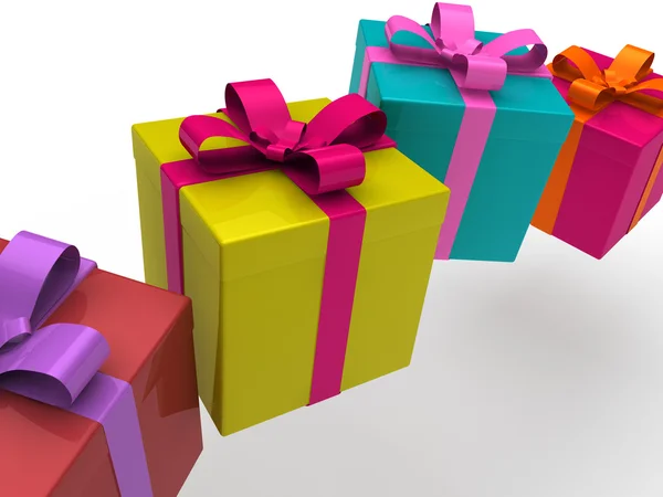 Caja de regalo 3d — Foto de Stock