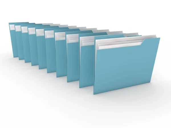 3D papieru folderu — Zdjęcie stockowe