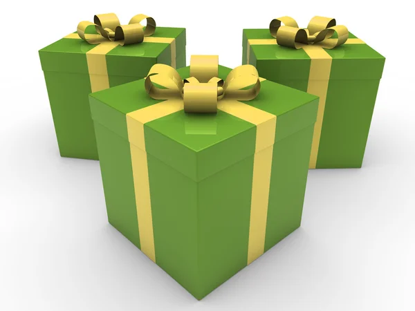 3d gift box celebration — Stock Photo, Image