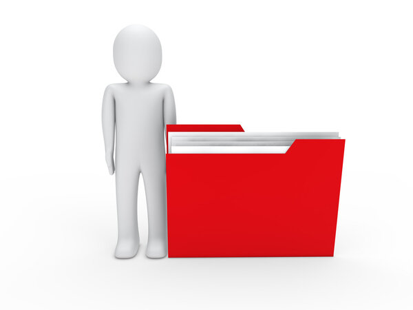 файл 3D человек красный