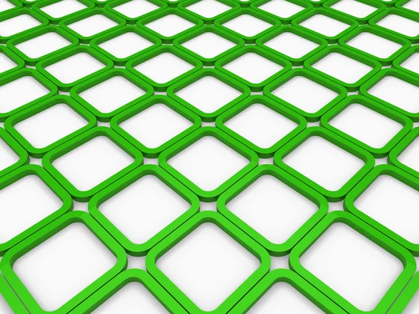 3D kocka zöld négyzet háttér — Stock Fotó