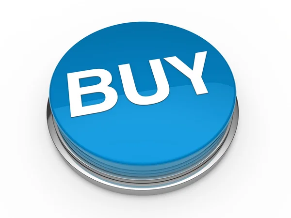 Botón 3d comprar azul — Foto de Stock