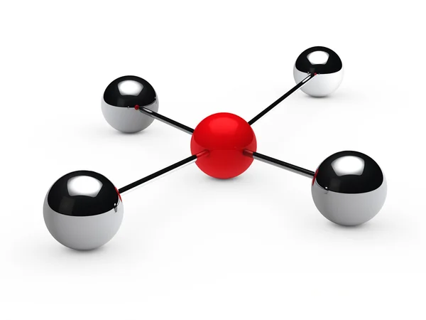 Leadership concept with red sphere — Stock Photo, Image