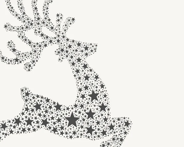 Reindeer yıldız gri — Stok fotoğraf
