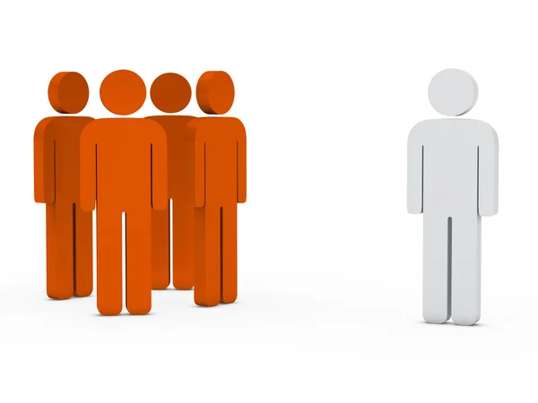Teamleiter Wirtschaft orange — Stockfoto