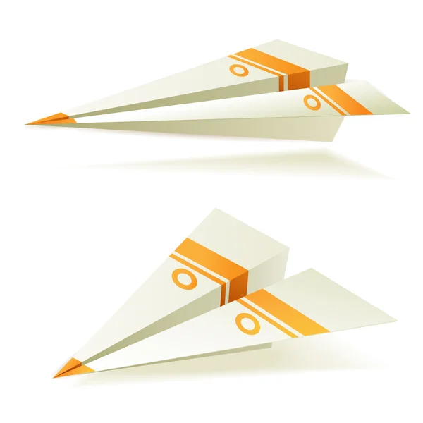 Origami repülőgépek — Stock Vector