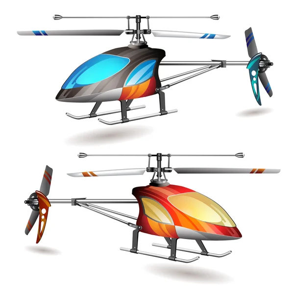 两架直升机 — 图库矢量图片