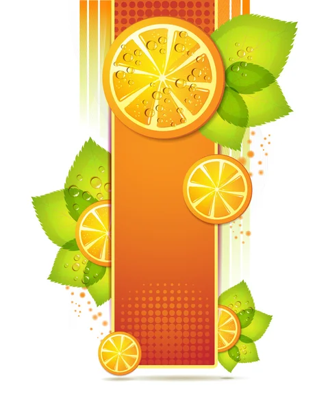 Tranches orange — Image vectorielle