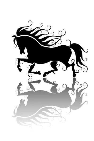 Silhueta de cavalo —  Vetores de Stock