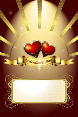 Valentine's day card clipart