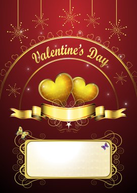 Valentine's day card clipart