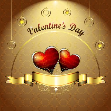 Valentine's day card clipart