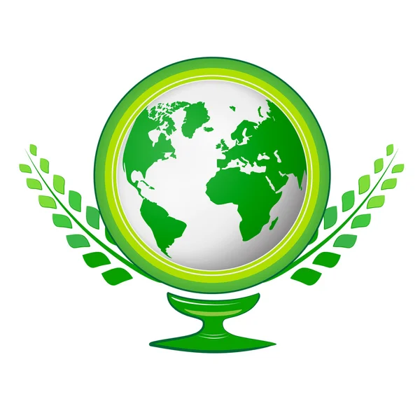 Copo Eco Earth — Vetor de Stock