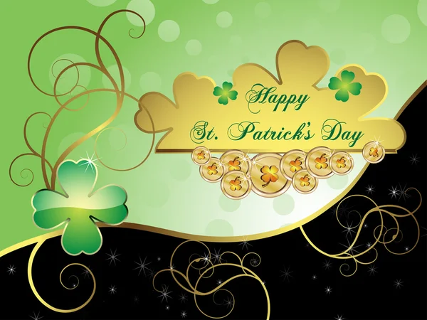 Tarjeta del día de St. Patrick — Archivo Imágenes Vectoriales