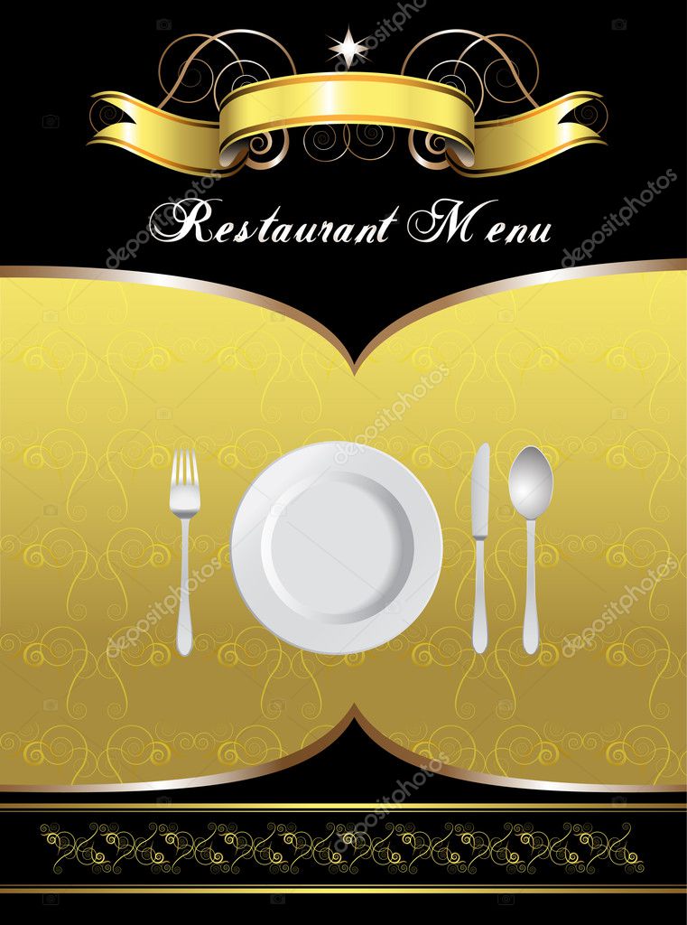 Menu Card Stock Vector by ©Merlinul 7300373