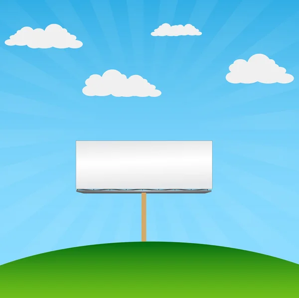 Blank billboard — Stock Vector