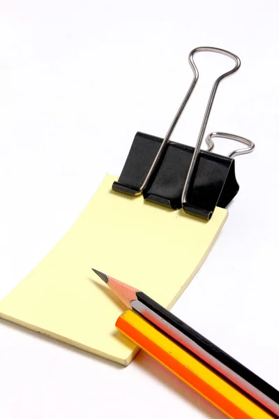 Pencil with tag — Stock Photo, Image