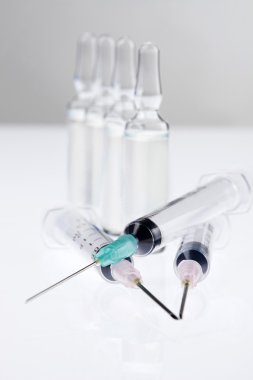 Syringes and vials 3 clipart