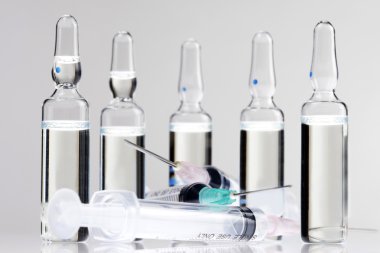 Syringes and vials 2 clipart