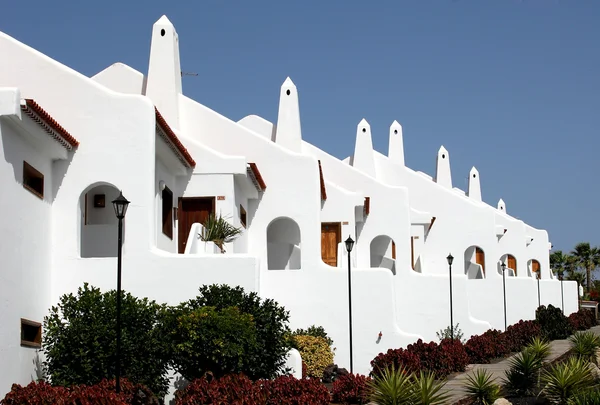 stock image Tenerife white apartmants