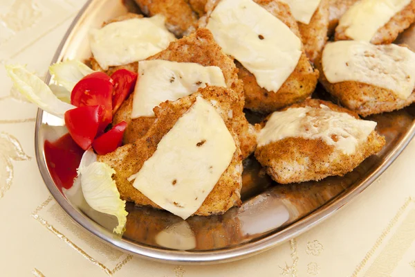 Cutlets with cheese — Stock Photo, Image