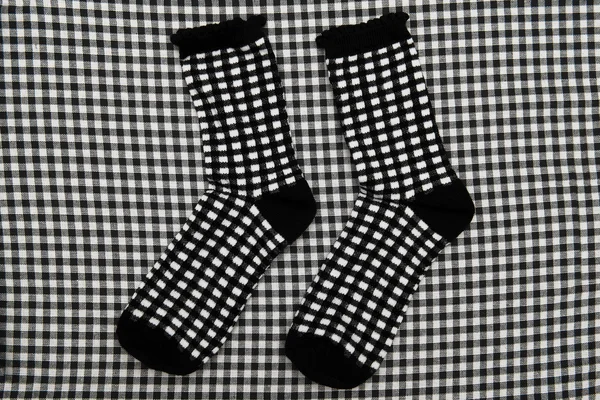 Шкарпетки картатим — стокове фото