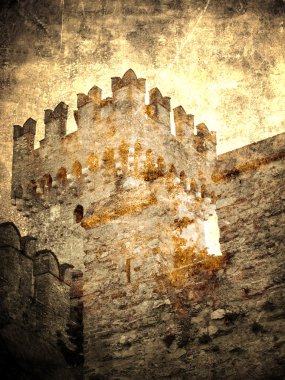 Ancient castle clipart