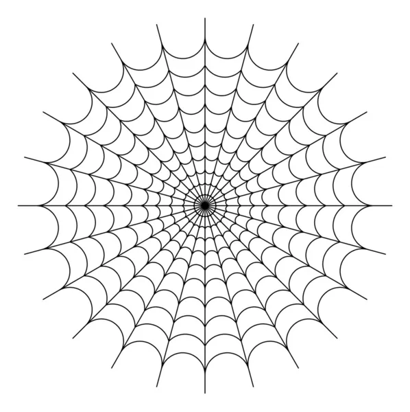Rundes Spinnennetz — Stockfoto
