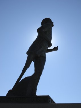 Silhouette of Terry Fox Thunderbay clipart