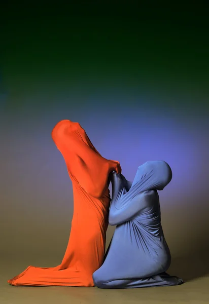 Två abstrakta dansande figurer — Stockfoto