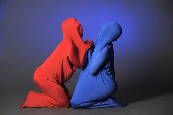 Două figuri abstracte de dans — Fotografie, imagine de stoc
