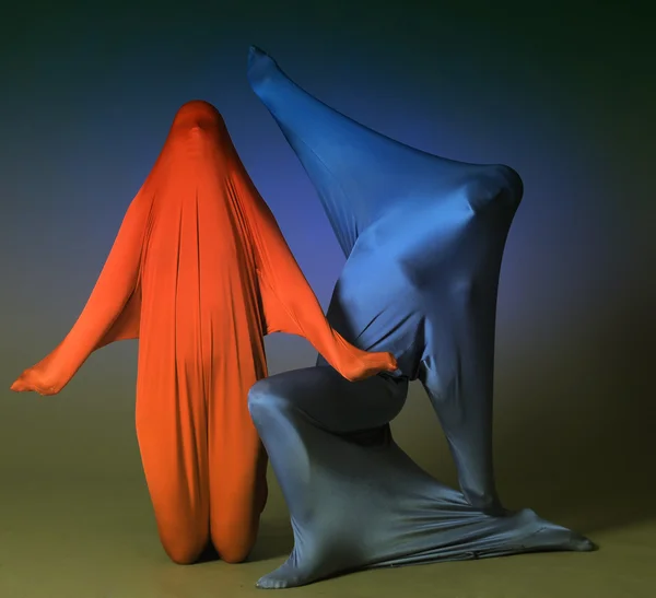 Två abstrakta dansande figurer — Stockfoto