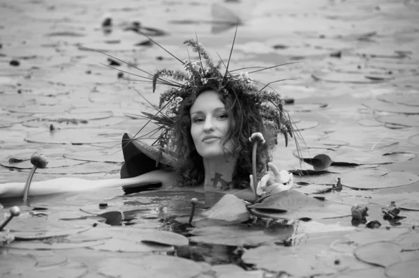 Sereia na água — Fotografia de Stock