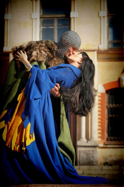 A középkori stílusú szerelmi történet — Stock Fotó