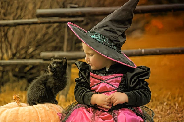Malá čarodějnice — Stock fotografie