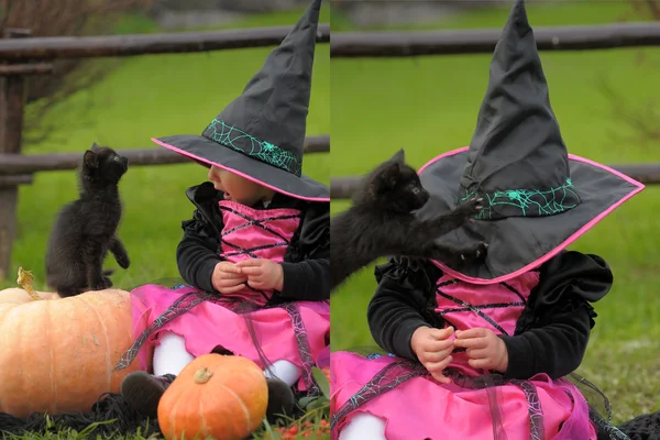 Malá čarodějnice — Stock fotografie
