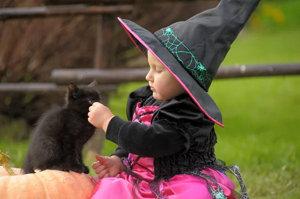 Little witch Stock Photo