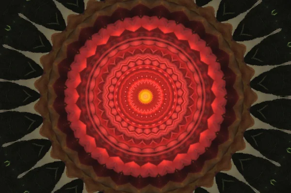 Mandala ornement rouge — Photo