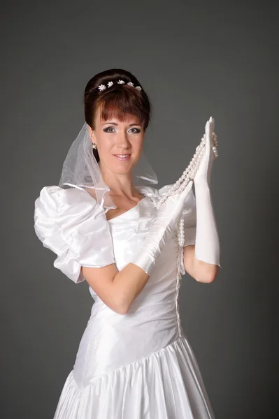 De gelukkige bruid — Stockfoto
