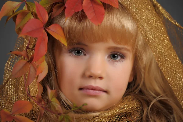 Autumn princess — Stock Photo, Image