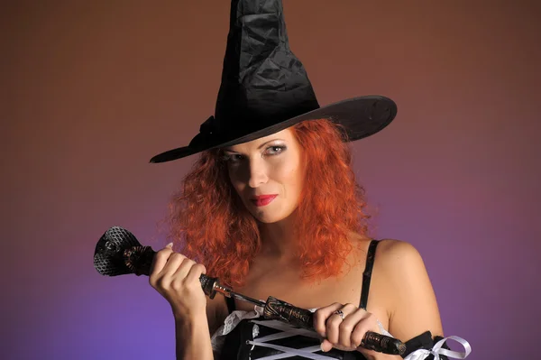 Seksowny dama czarownica — Zdjęcie stockowe