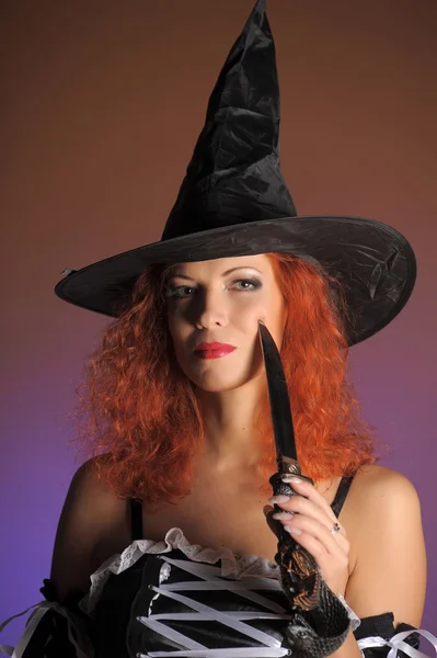 Σέξι redheaded μάγισσα — Φωτογραφία Αρχείου